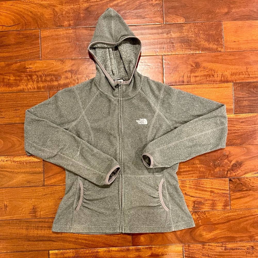 The North Face Women’s Full Zip Hoodie Grey Medium
